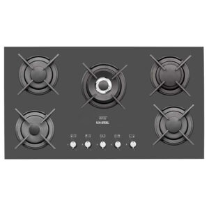 صفحه گاز 5 شعله شيشه اي IG-5910 ايليا استيل